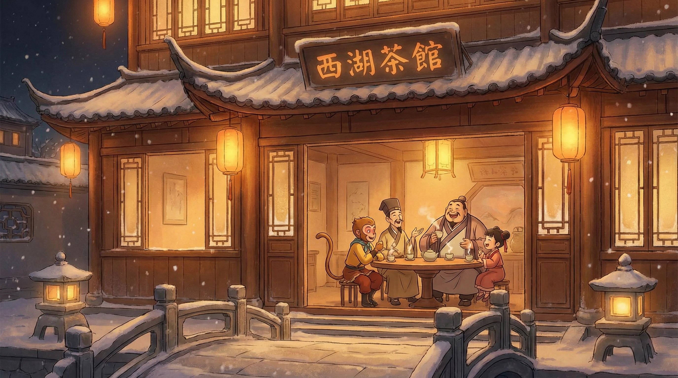 51视频-茶馆夜话温暖时光
